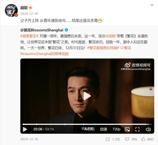 胡歌父子罕见同款，传承与时尚的交融_反馈评审和审查