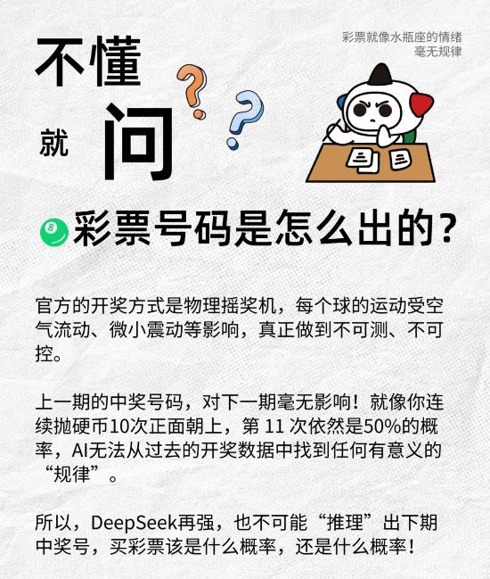 AI能否预测中奖号码？中国体彩回应_说明落实